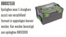 EGO opslagbox compacte accu's BBOX2550 EGO opslagbox compacte accu's BBOX2550